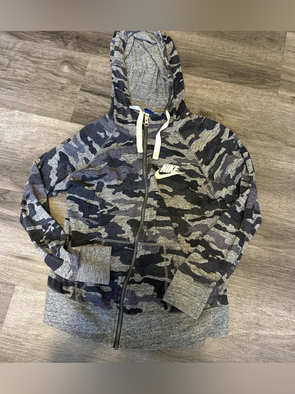 Nike Navy Camo Full-Zip Hoodie